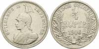 (1906a) Монета Германская Восточная Африка 1906 год 1/4 рупии "Вильгельм II"  Серебро Ag 917  XF