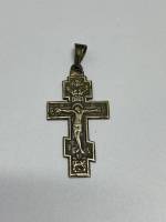 Крестик правславный серебро 925 пр, 4,5 см