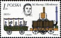 (1976-008) Марка Польша "Локомотив 'Саламанца' (1810)"    История локомотива III Θ