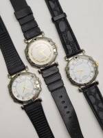 Часы наручные 3 шт Zaritron water resist черный ремешок