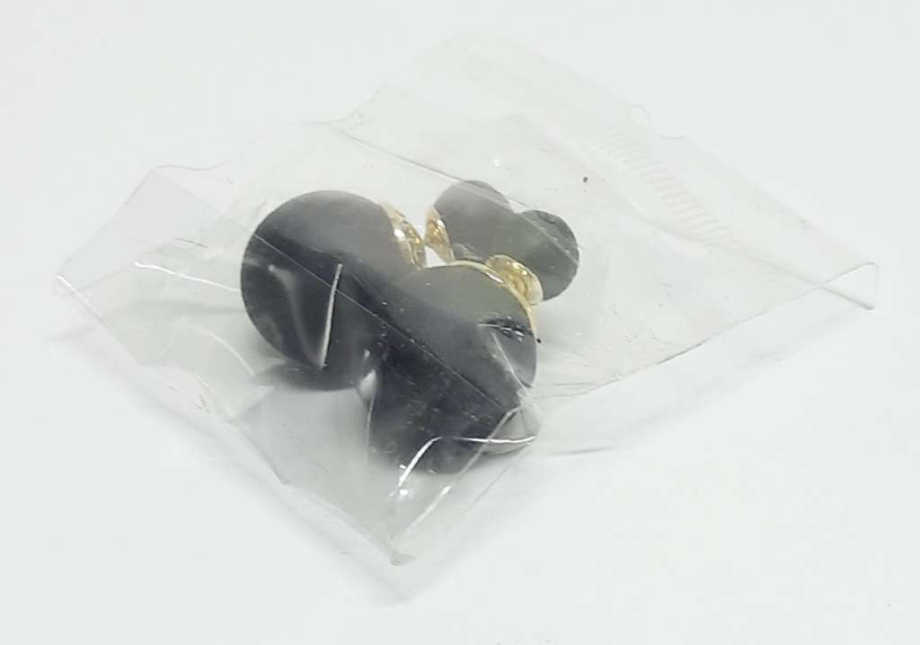 Серьги-пусеты Диор шарики, черные, матовые, бижутерия, 2,5 см, новые в упаковке