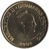 (№2004km894) Монета Дания 2004 год 20 Kroner (Королевская свадьба его королевского высочества кронпр