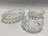 Салатник, конфетница, креманка СССР 3 шт, хрусталь