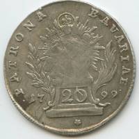 () Монета Германия (Империя) 1778 год 20  ""   Биметалл (Серебро - Ниобиум)  UNC