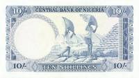 (№1968P-11a) Банкнота Нигерия 1968 год "10 Shillings"