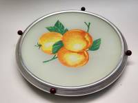 Тортница тортовница блюдо вращающееся СССР яблоки диаметр 33 см