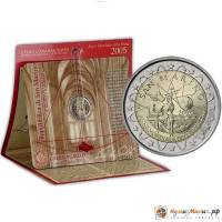 (002) Монета Сан-Марино 2005 год 2 евро "Галилей. Международный год физики"   Буклет
