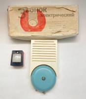 Дверной звонок электрический с кнопкой, новый, паспорт, коробка, СССР