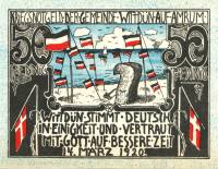 (№1920) Банкнота Германия 1920 год "50 Pfennig"