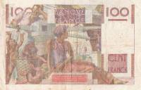 (№1954P-128e.4) Банкнота Франция 1954 год "100 Francs" (Подписи: Gouin d'Ambričres  Gargam)