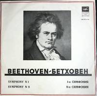 Пластинка виниловая Л. Бетховен Симфонии № 1, 8 Мелодия 300 мм. (Сост. отл.)
