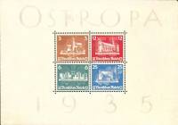 (№1935-3) Блок марок Немецкий Рейх 1935 год "Ostropa", Гашеный