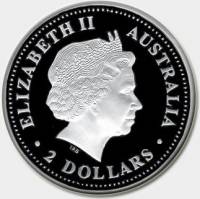 () Монета Австралия 2002 год 2 доллара ""   Биметалл (Серебро - Ниобиум)  UNC