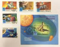 Набор из 5 марок + 1 блока, Мадагаскар, Гашёные, III Θ (сост. на фото) 