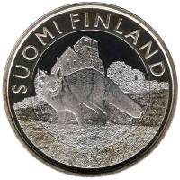 (033) Монета Финляндия 2014 год 5 евро "Исконная Финляндия" 2. Диаметр 27,25 мм Биметалл  UNC