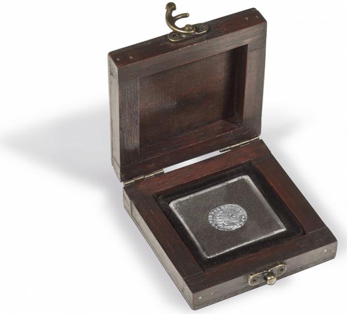 Коробка RUSTIKA Q1 для 1 монеты в капсуле Quadrum. Leuchtturm, #355170