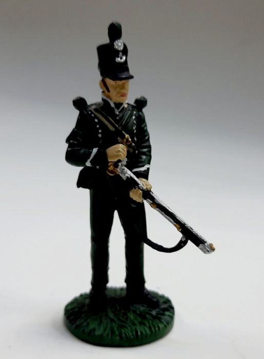 Оловянный солдатик &quot;Рядовой 95-го стрелкового полка брит. армии, 1812 г.&quot;