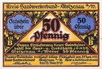 (№1921) Банкнота Германия 1921 год "50 Pfennig"