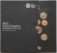 (2013, 8 монет) Набор монет Великобритания 2013 год "Годовой набор"   Буклет