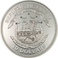 () Монета Либерия 2004 год 10 долларов ""   AU