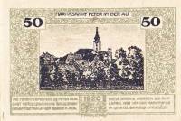 (№1920) Банкнота Австрия 1920 год "50 Heller"
