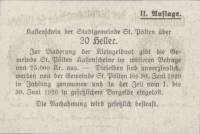 (№1919) Банкнота Австрия 1919 год "20 Heller"