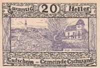 (№1920) Банкнота Австрия 1920 год "20 Heller"