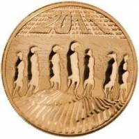 (№2011km512) Монета Южная Африка 2011 год 100 Rand (Натура - Сурикат)
