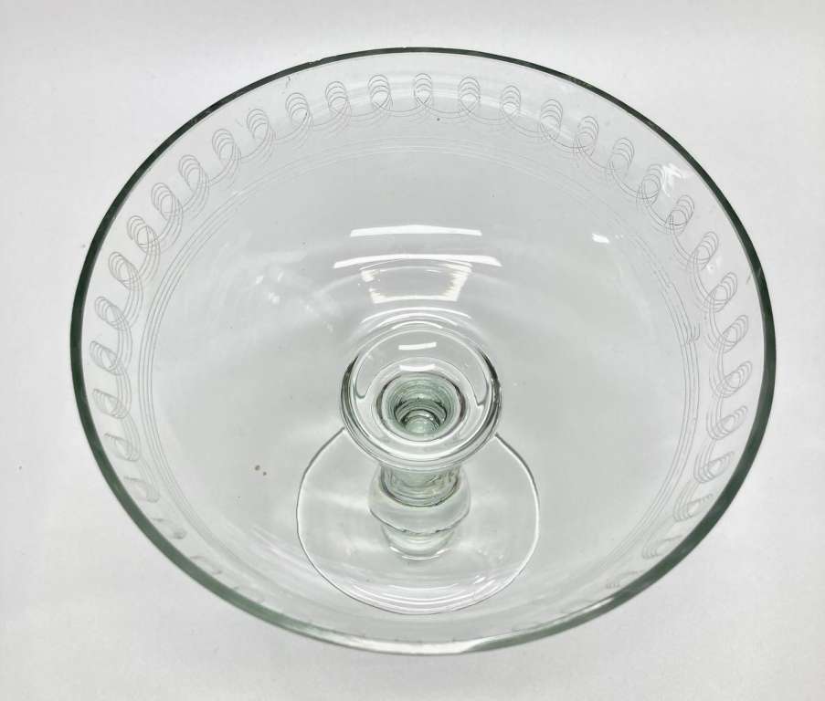 Конфетница на ножке + ваза, стекло