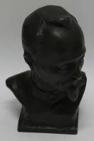 Бюст "Дзержинский", 18 см, бронза, А. Мурзин, СССР (сост. отл)