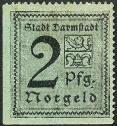 (№1920) Банкнота Германия 1920 год &quot;2 Pfennig&quot;