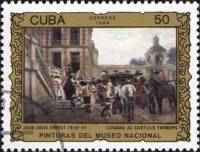 (1986-089) Марка Куба "Прибытие в замок Томопост"    Музей в Гаване III Θ