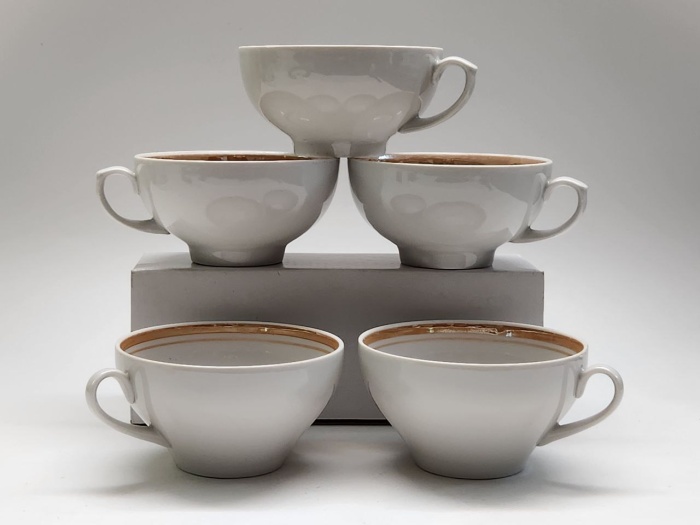 Чашки чайные 5 шт Дулево двух видов