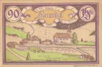 (№1920) Банкнота Австрия 1920 год "90 Heller"