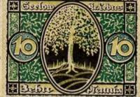 (№1920) Банкнота Германия 1920 год "10 Pfennig"