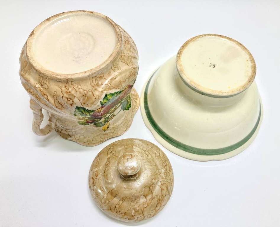 Конфетница + сахарница, керамика