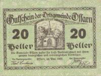 (№1920) Банкнота Австрия 1920 год "20 Heller"