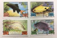 --  Набор марок Бенин 4 шт.  Гашёные , III Θ