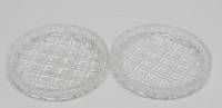 Конфетницы, набор 2 шт, стекло, д-12 см, СССР (сост. на фото)