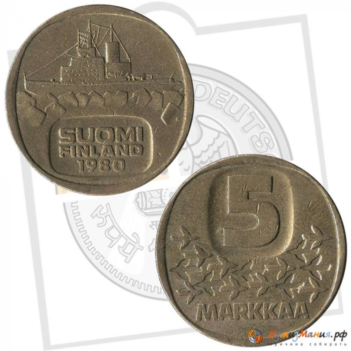 () Монета Финляндия 1980 год   &quot;&quot;     VF