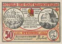 (№1921) Банкнота Германия 1921 год "50 Pfennig"