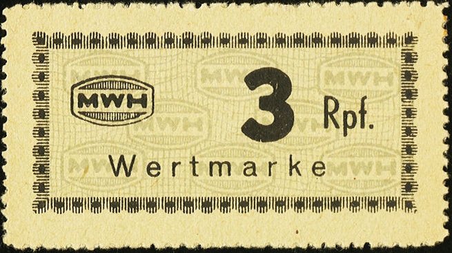 (№2017) Банкнота Германия (Без даты) 3 Reichspfennig&quot;