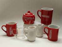 Кружки чашки молочники сахарница Нескафе Nescafe 7 предметов