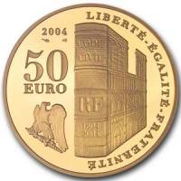 (№2004km1368) Монета Франция 2004 год 50 Euro (200deg)