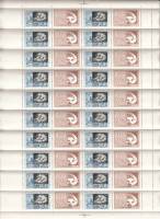 1967-035a  Лист (40 м 4х10) СССР Марки 1967 и 1917  Надп Фил выставка 50 лет Октября III O