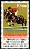 (1974-065) Марка Германия (ГДР) "Барьерные скачки"    Конный спорт II Θ