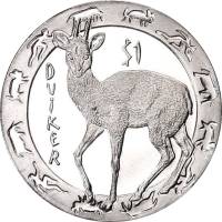 (2008) Монета Сьерра-Леоне 2008 год 1 доллар "Дукер"  Чернение Медь-Никель  UNC