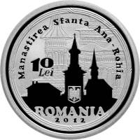 () Монета Румыния 2012 год 10  ""   Биметалл (Серебро - Ниобиум)  AU