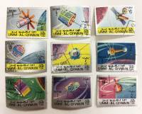 --  Набор марок Кайвайн 9 шт.  Гашёные , III Θ