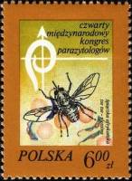 (1978-031) Марка Польша "Муха Цеце"    4-й Международный паразитологический конгресс III Θ